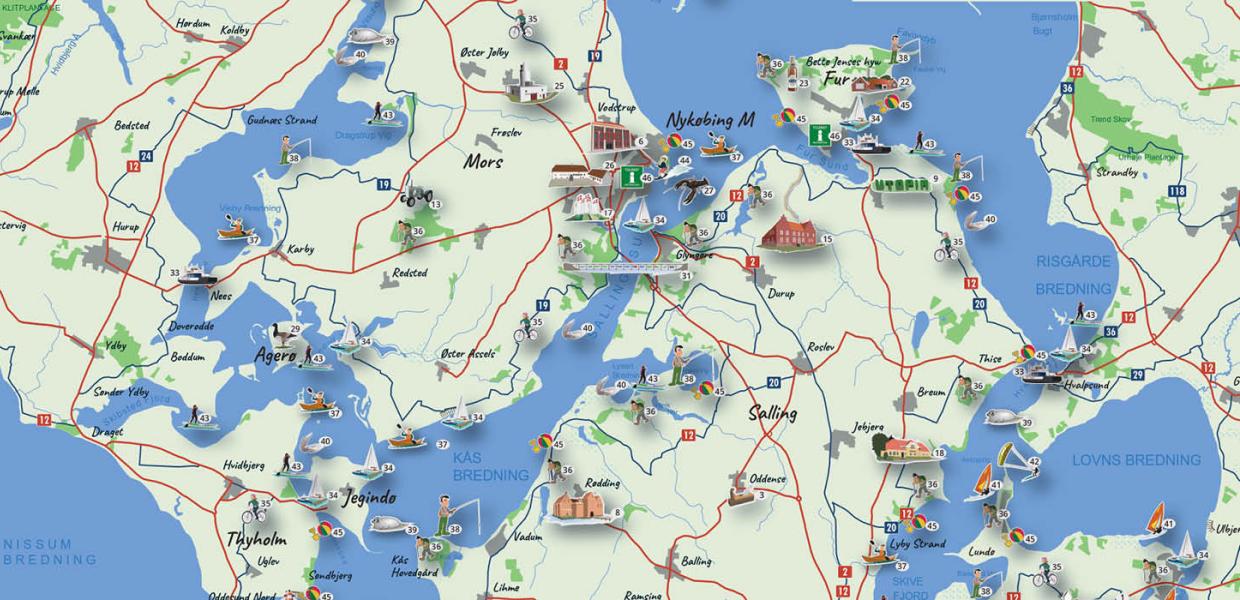 Oplevelseskort over Destination Limfjorden