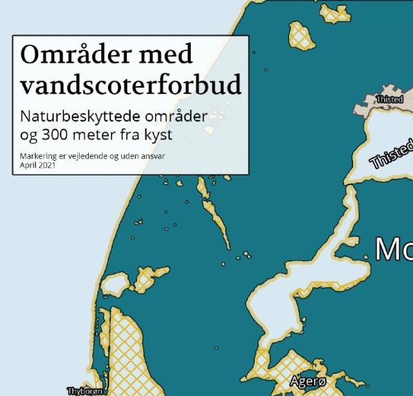 Kort, vandscooterforbud